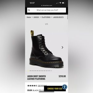 Doc Martin Jadon platform shoe